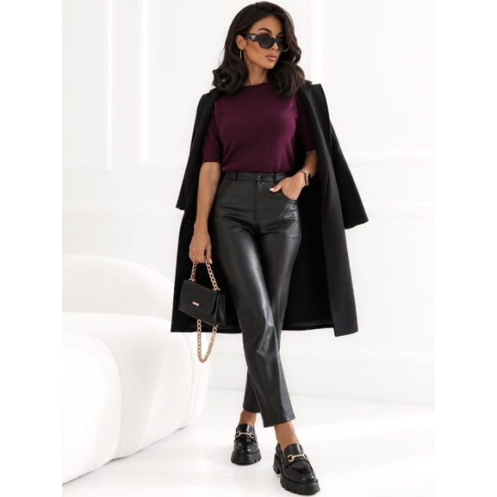 Moteriškas megztinis Italy Moda, tamsiai violetinis