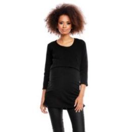 Tunika nėščiosioms PeeKaBoo, juoda