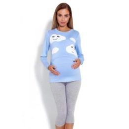 Moteriška pižama su debesėlių motyvu PeeKaBoo, mėlyna