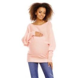 Nėštumo megztinis Peekaboo – rožinė