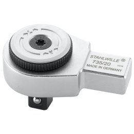 Galvutė su terkšlės mechanizmu STAHLWILLE 735/20, 14,18 mm