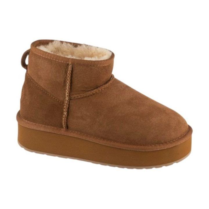 Moteriški aulinukai EMU Australia Stinger Micro Flatform 2.0, rudi