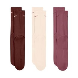 Kojinių rinkinys Nike, 3 poros, rudos, smėlio ir rožinės