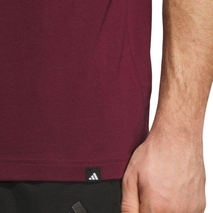 Vyriški medvilniniai marškinėliai adidas Varsity Tailsweep, bordo