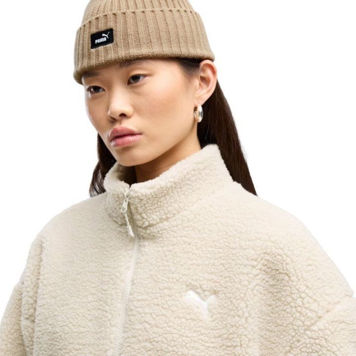 Moteriška striukė Puma Re:Fibre Sherpa, kreminė