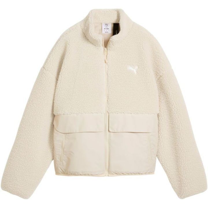 Moteriška striukė Puma Re:Fibre Sherpa, kreminė