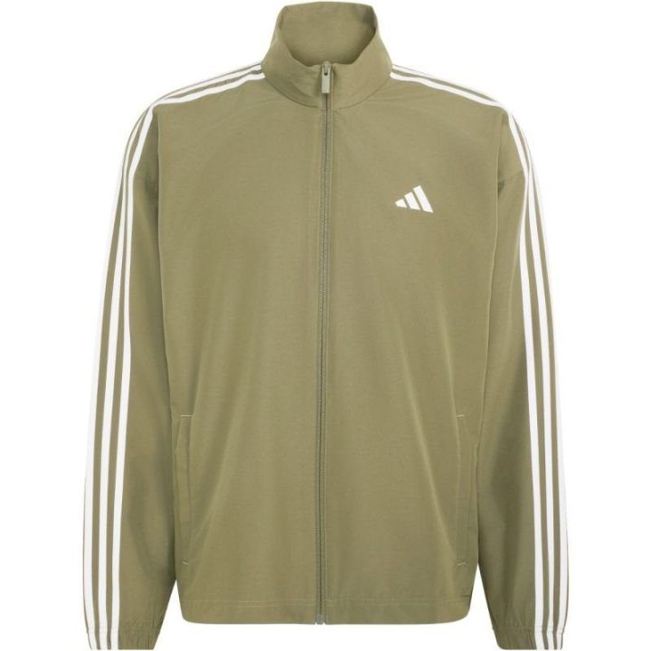 Vyriškas sportinis kostiumas adidas 3-Stripes Woven, alyvuogių