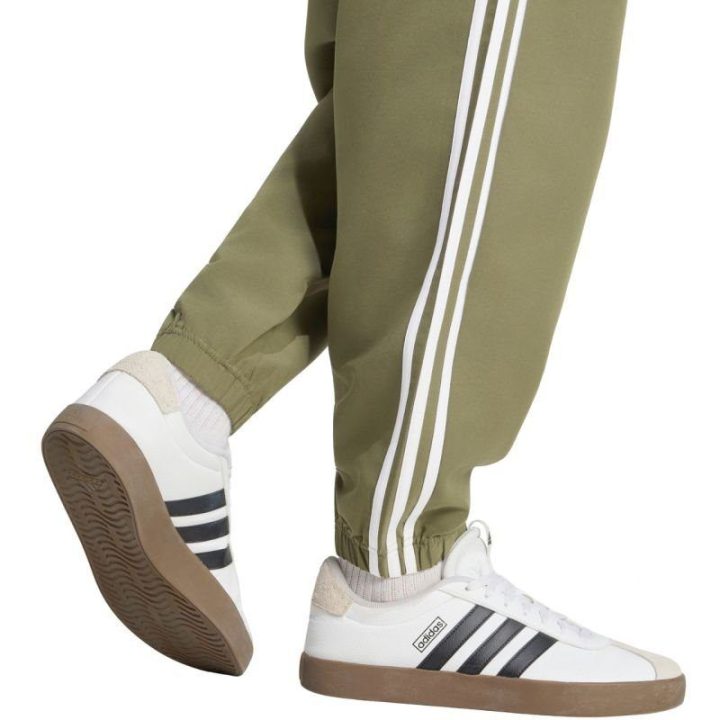 Vyriškas sportinis kostiumas adidas 3-Stripes Woven, alyvuogių