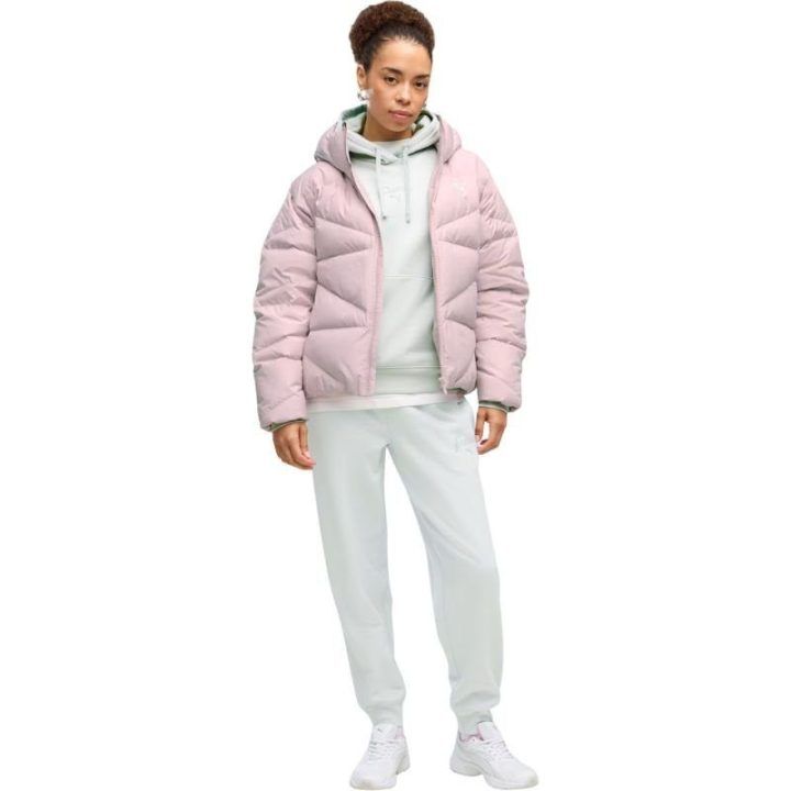Moteriškos sportinės kelnės Puma ESS Script Comfort, mėtų