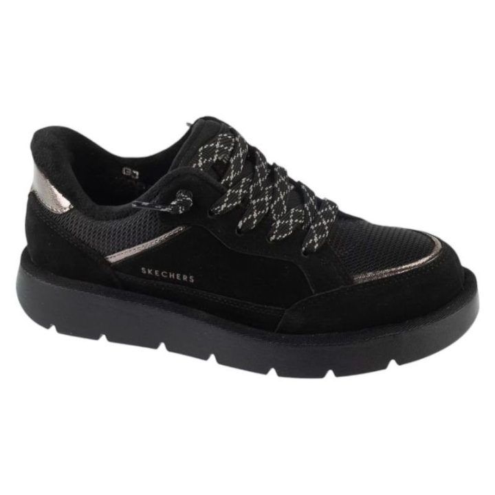 Aulinukai Skechers Slip-ins: Keepsakes Cozy-Street Hiker EZ, juodi
