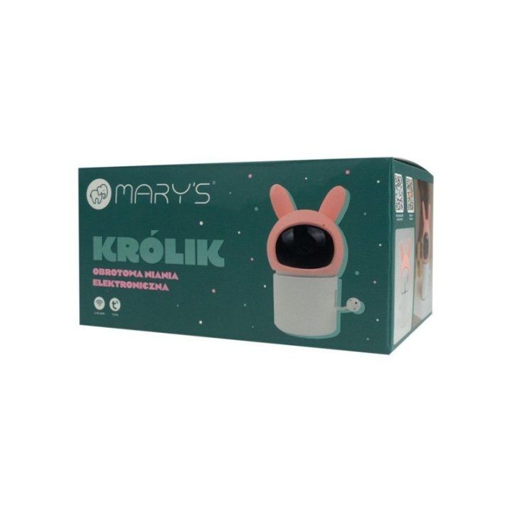 Pasukama vaizdo auklė su kiškio formos korpusu Mary's, rožinė