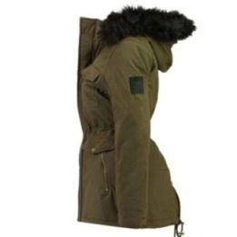 Moteriška pašiltinta žieminė parka Geographical Norway, chaki
