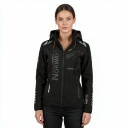 Moteriška sportinė softshell striukė Geographical Norway, juoda