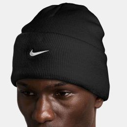 Kepurė su plačiu atlenkiamu kraštu Nike Peak, juoda
