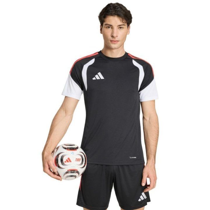 Vyriški marškinėliai adidas Tiro 26 League, juodi, balti ir raudoni