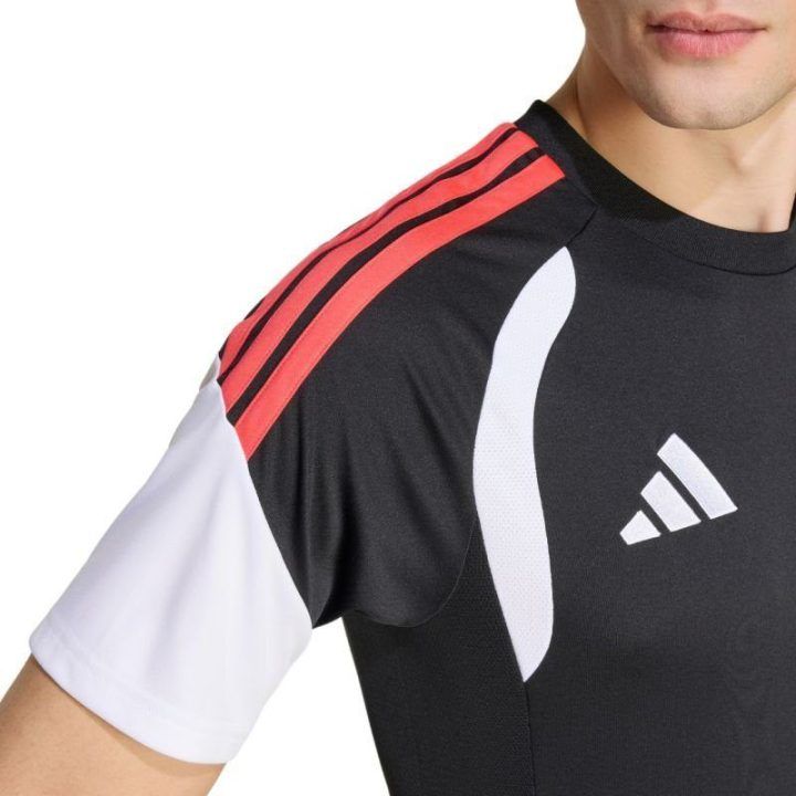 Vyriški marškinėliai adidas Tiro 26 League, juodi, balti ir raudoni
