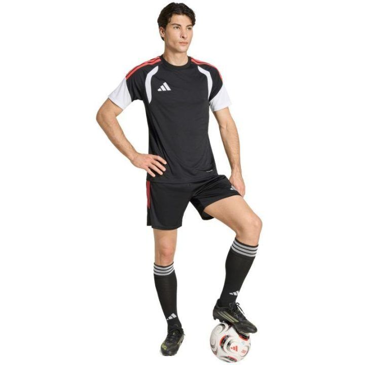 Vyriški marškinėliai adidas Tiro 26 League, juodi, balti ir raudoni