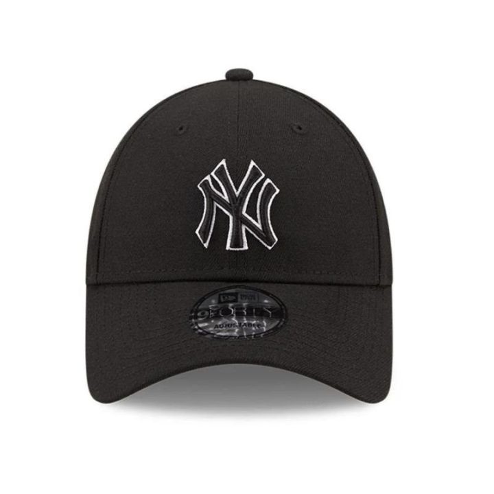 Uniseks beisbolo kepurė New Era 9FORTY su Yankees logotipu, juoda