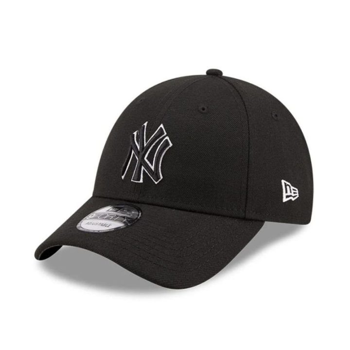 Uniseks beisbolo kepurė New Era 9FORTY su Yankees logotipu, juoda