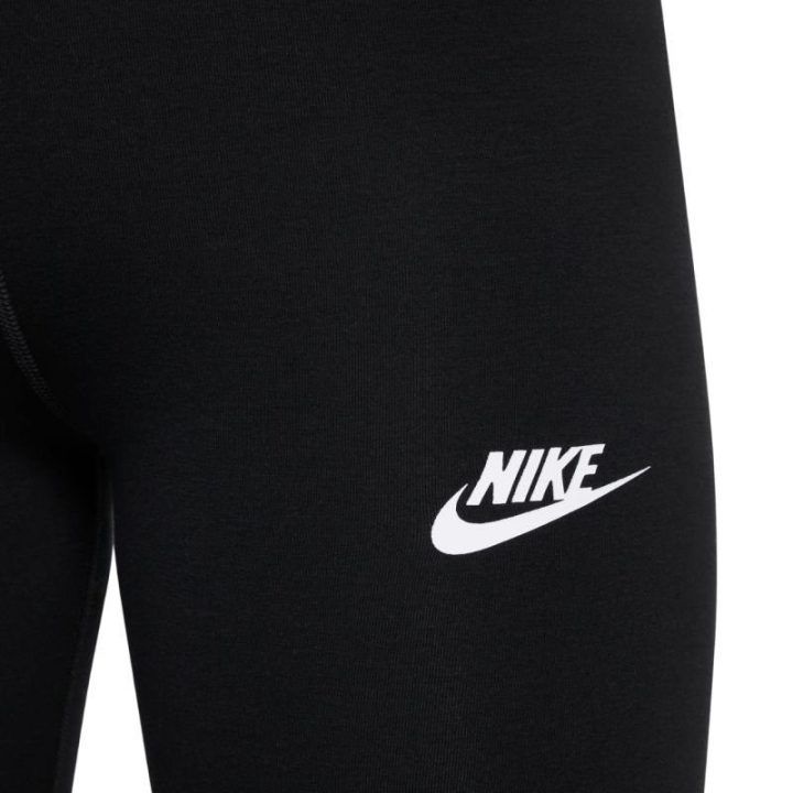 Vaikiškos tamprės su aukštu liemeniu Nike Sportswear Classic, juodos