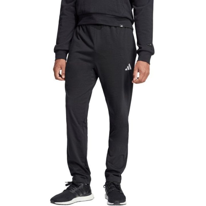 Vyriškos medvilninės sportinės kelnės adidas Essentials, juodos