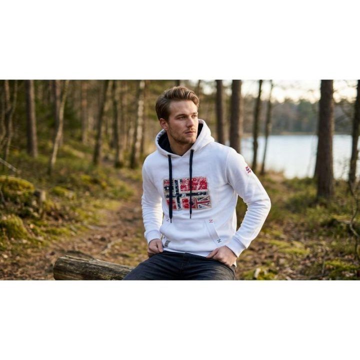 Vyriškas džemperis Geographical Norway GPEPE 2, baltas