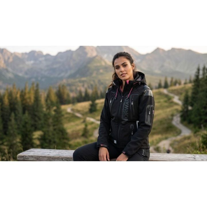 Moteriška softshell striukė Geographical Norway Tislande, juoda