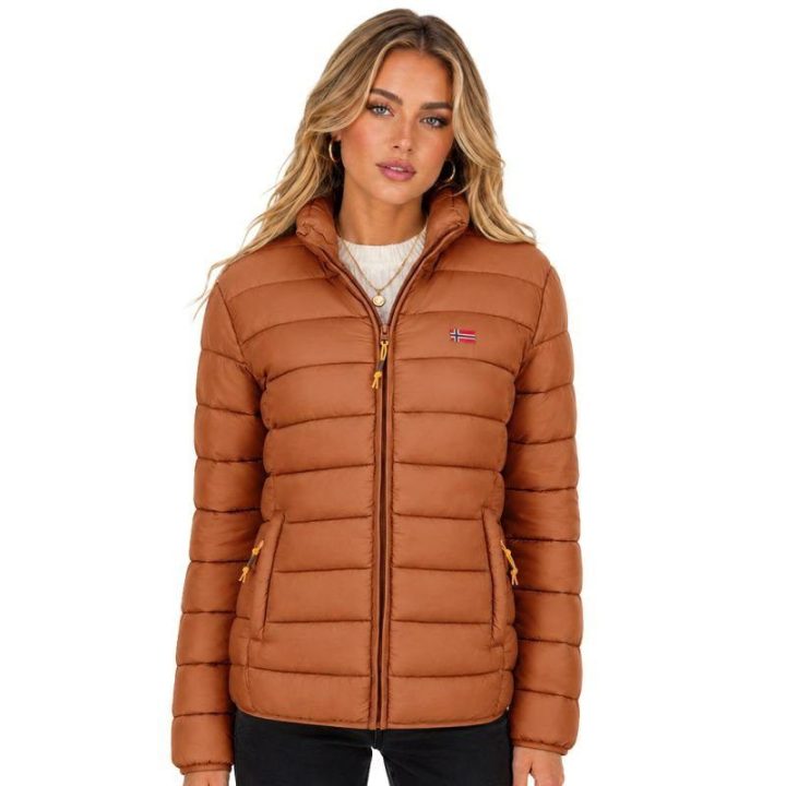 Moteriška striukė Geographical Norway Atikolor Basic, karamelinė
