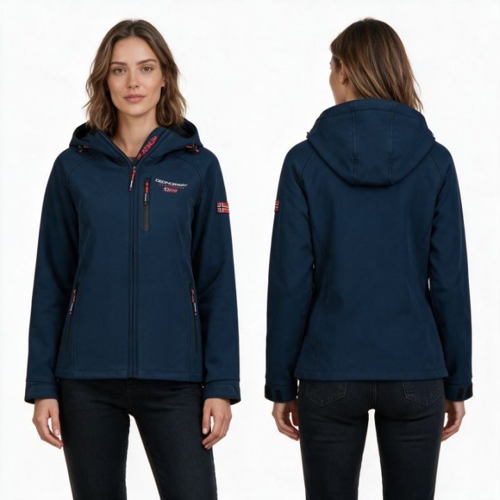 Moteriška softshell striukė Geographical Norway Tacer, tamsiai mėlyna