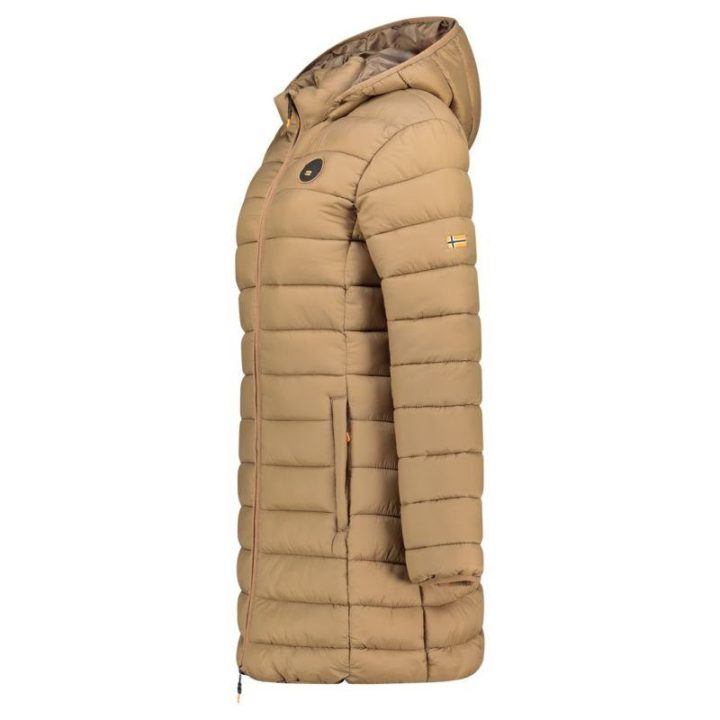 Moteriška ilga striukė Geographical Norway Atikamap, rusvai pilka