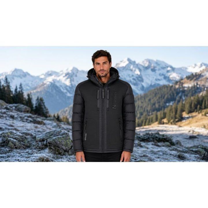 Vyriška striukė Geographical Norway Beachwood, juoda