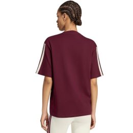 Moteriški marškinėliai adidas Essentials 3-Stripes, bordo