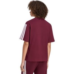 Moteriški laisvo kirpimo marškinėliai adidas Essentials, bordo