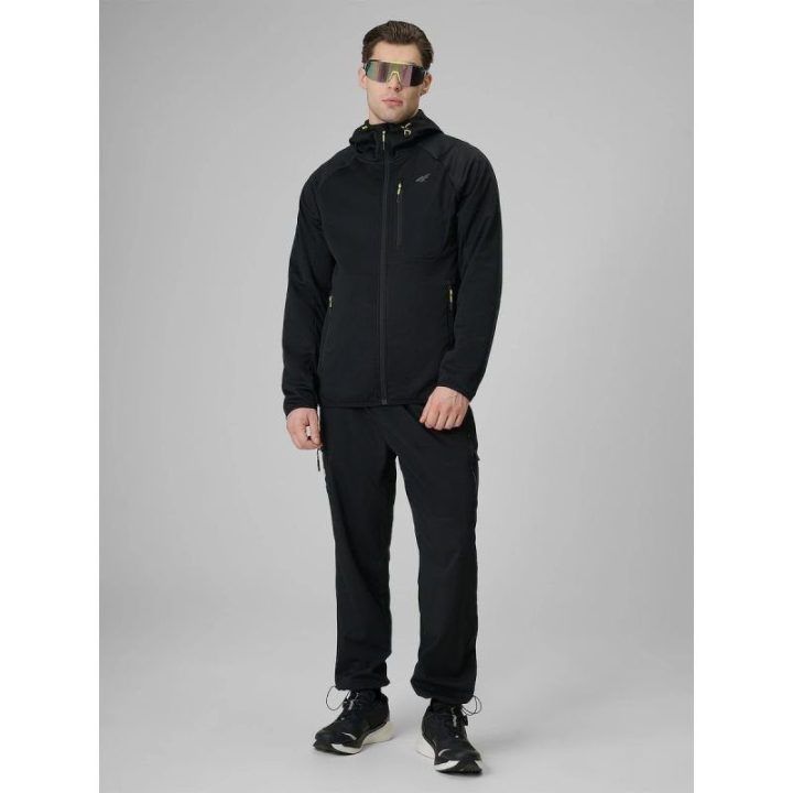 Vyriška vėjui atspari softshell striukė su NeoDry 5000/3000 membrana 4F, juoda