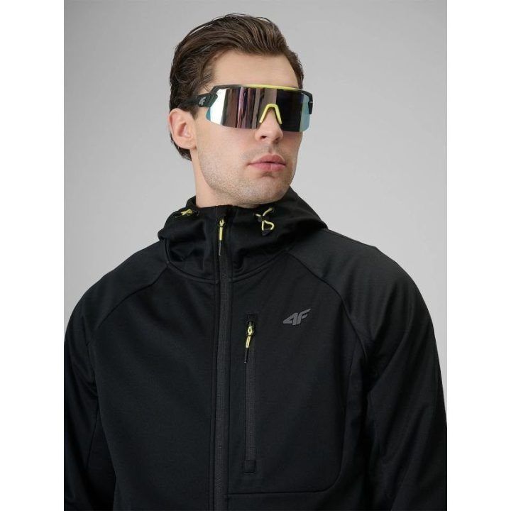 Vyriška vėjui atspari softshell striukė su NeoDry 5000/3000 membrana 4F, juoda