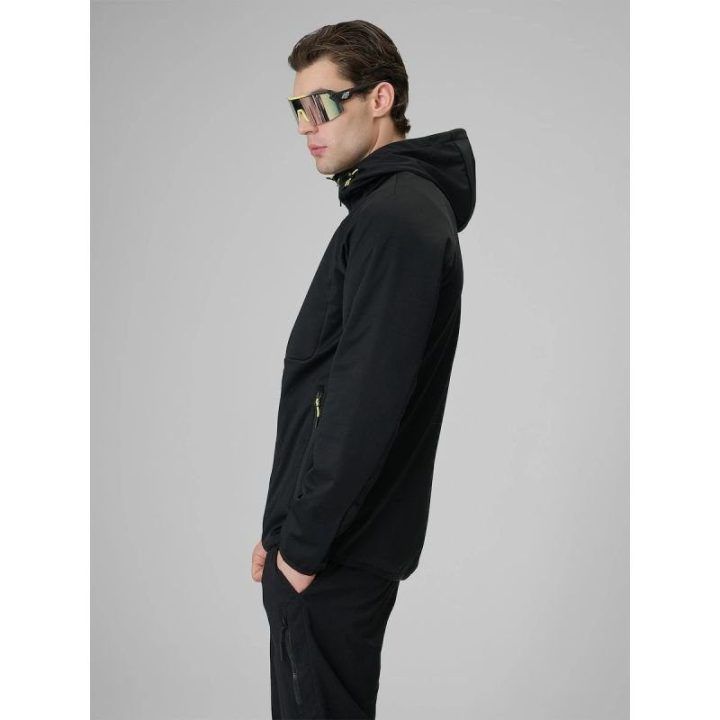 Vyriška vėjui atspari softshell striukė su NeoDry 5000/3000 membrana 4F, juoda