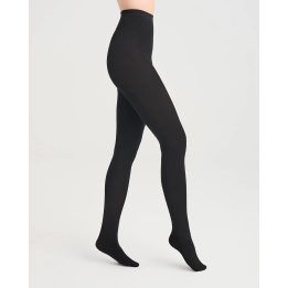 Vilnonės pėdkelnės aukštu liemeniu Gabriella Arctic Wool, juodos