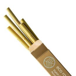 Bambukinių šiaudelių rinkinys Eco Rascals, 5 vnt., 15 cm