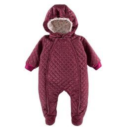 Žieminis kūdikių kombinezonas su pėdutėmis Ewa Bloom, bordo