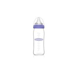 Stiklinis maitinimo buteliukas Lansinoh Natural/Wave, 240 ml