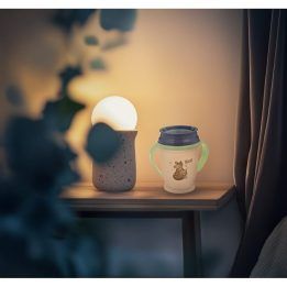 Vaikiškas 360° puodelis LOVI Night&Day, 250 ml, su lapės motyvu