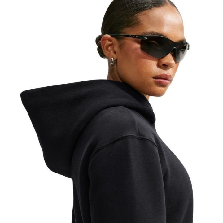 Moteriškas džemperis su gobtuvu Nike Studio Fleece, juodas