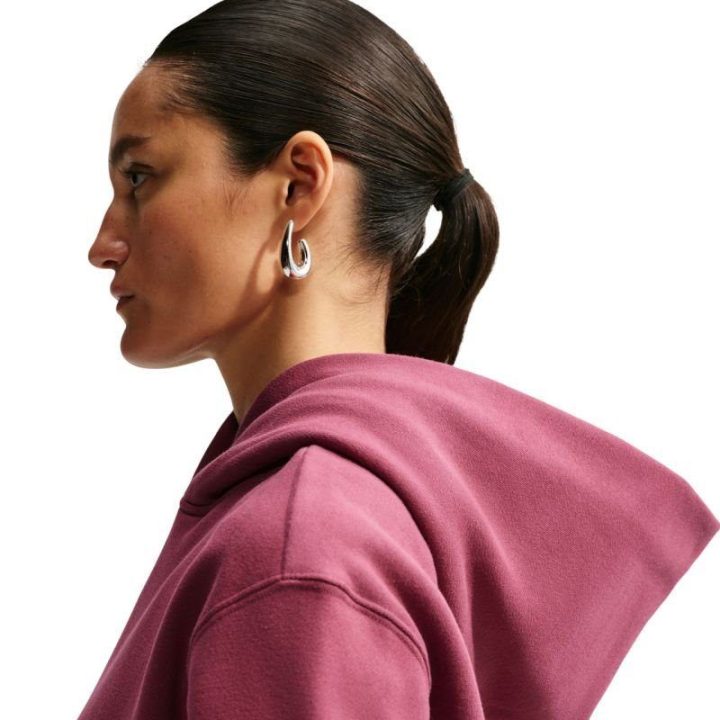 Moteriškas džemperis su gobtuvu Nike Studio Fleece, rožinis