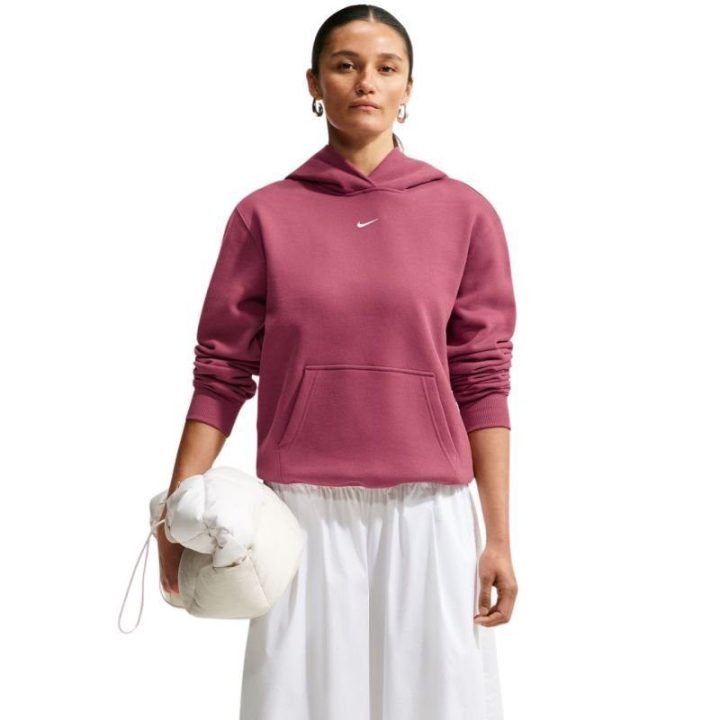 Moteriškas džemperis su gobtuvu Nike Studio Fleece, rožinis