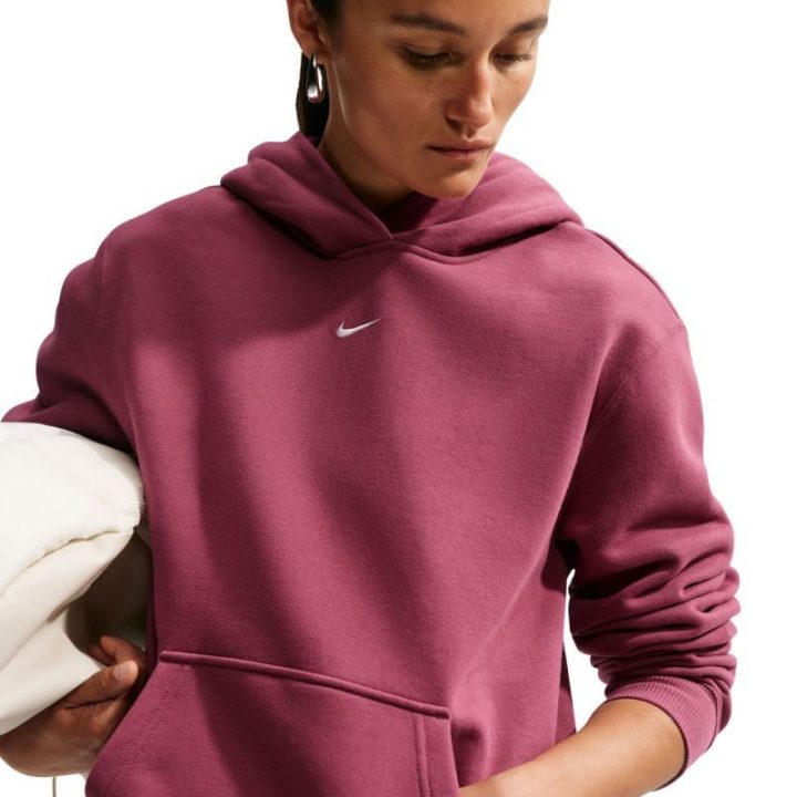 Moteriškas džemperis su gobtuvu Nike Studio Fleece, rožinis