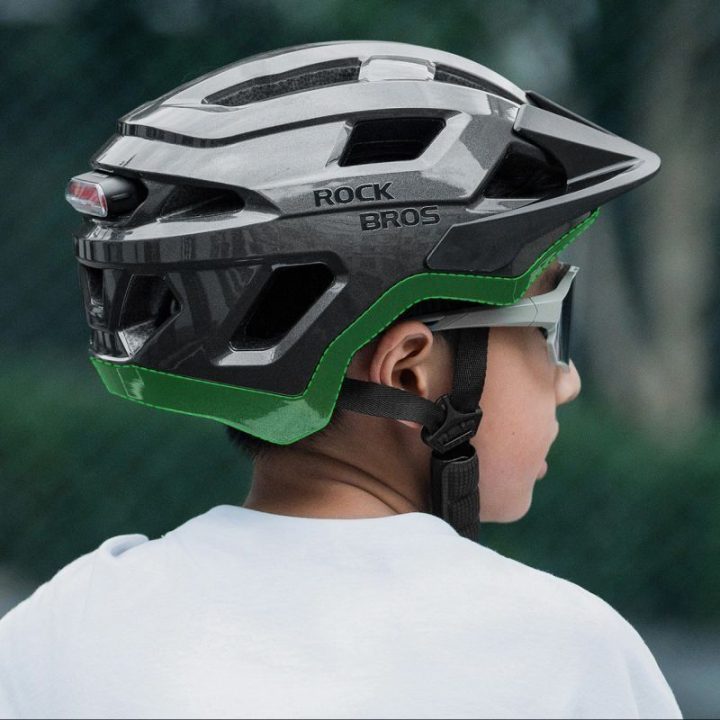 Vaikiškas dviračio šalmas Rockbros, 54–58 cm, pilkas