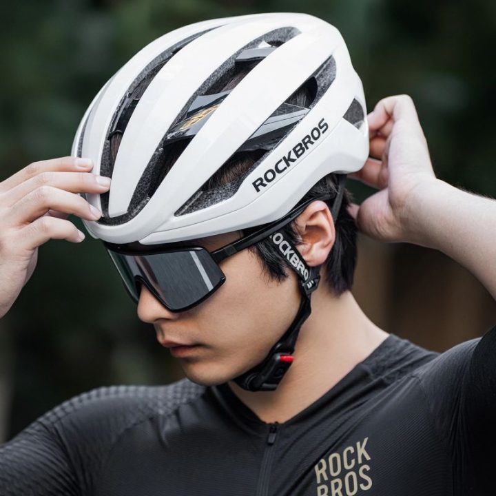 Dviračio šalmas Rockbros LK-79, 58–62 cm, baltas