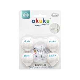 Universalūs baldų užraktai Akuku, 10 cm, 2 vnt., balti