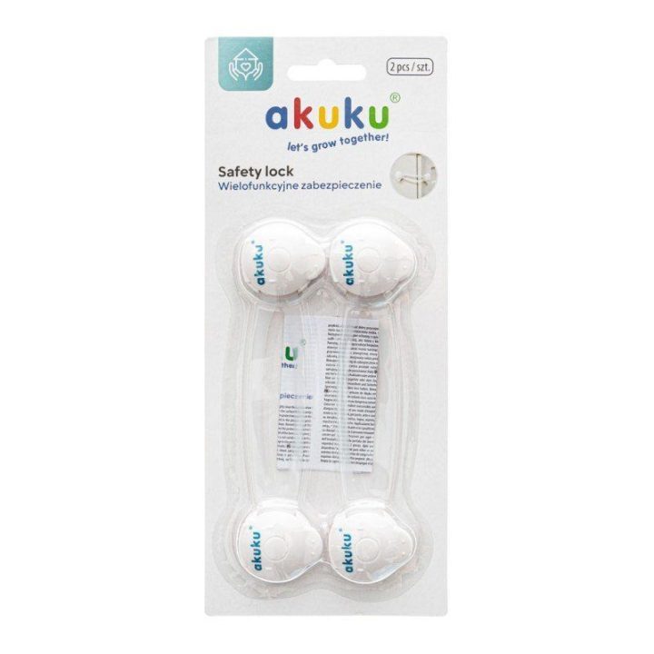 Stalčių ir spintelių užraktai vaikams Akuku, 16 cm, 2 vnt
