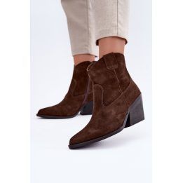 Moteriški kaubojiški aulinukai Step in style, 7,5 cm, rudi